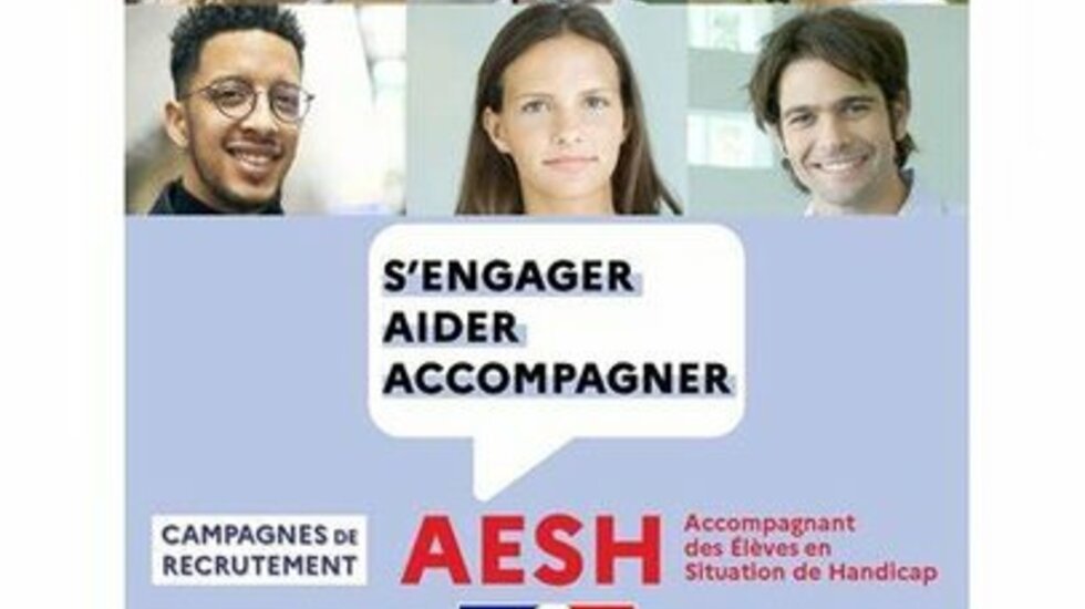 Campagne de recrutement d'Accompagnement des Elèves en Situation de Handicap (AESH)