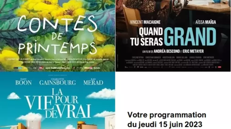 Cinéma itinérant - Votre programmation cinéma du 15 juin 2023
